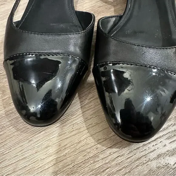 Marc Fisher Dela Closed Toe Sling Back Dress Flat Black Size 7 - Picture 10 of 13